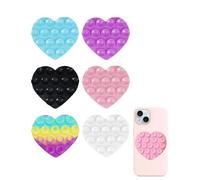 HUVZOR 6 Pieces Suction Cup for Mobile Phone, Phone Accessories, Silicone Suction Cups for Phones Suitable for All Phone Models, Non-Slip Phone Holder for Selfie and Hands-free Video