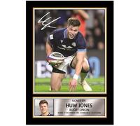 Huw Jones Printed Autograph Poster - Scotland Rugby Union Star Wall Art - Scottish Rugby Player Memorabilia Poster Print, A1 HUGE Poster Print (840x594mm)