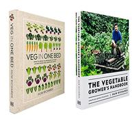 Huw Richards Collection 2 Books Set (Veg in One Bed, The Vegetable Grower's Handbook)