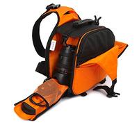 HUWANG Waterproof Shoulder Camera Bag with Lens and Tripod Holder for Canon, Nikon, Sony, Olympus, Samsung, Panasonic, Pentax Camera and Camera Accessories (black)