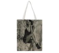 HUWERHW Fresh Coffee Every Morning 02 Tote Bag Canvas Aesthetic Reusable Bags Shopping Grocery Shoulder Bag for Women Casual Handbag for Work Travel, 38x46CM