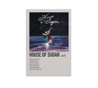 HUWERYWHUY House of Sugar by Alex G Poster Canvas Cover Wall Art Print Aesthetic Poster Modern Art Painting for Living Room 08x12inch(20x30cm) Unframe-style