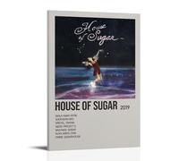 HUWERYWHUY House of Sugar by Alex G Poster Canvas Cover Wall Art Print Aesthetic Poster Modern Art Painting for Living Room 20x30inch(50x75cm) Frame-style