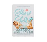 HUWERYWHUY Sabrina Carpenter Album Short N’ Sweet Poster Canvas Cover Wall Art Print Aesthetic Poster Modern Art Painting for Living Room 08x12inch(20x30cm) Unframe-style
