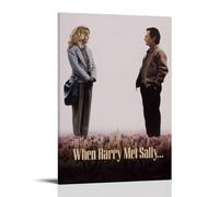HUWERYWHUY When Harry Met Sally...1 Poster Canvas Cover Wall Art Print Aesthetic Poster Modern Art Painting for Living Room 08x12inch(20x30cm) Frame-style