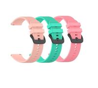Huwokxix 20mm Watch Strap compatible with Cosmo JrTrack 5/4/3/2/1/for SyncUP Kids watch 3/2/1,Adjustable Silicone Sports Wristband Replacement Band (Light Pink + Teal + Peach Pink)