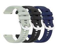 Huwokxix 20mm Watch Strap compatible with Garmin Vivoactive 5/3/Approach S12/S40/S42/S50, Adjustable Silicone Sport Wristband Replacement Band for Garmin Forerunner 55/165/245/645