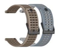 Huwokxix 22mm Silicone Watch Strap, Replacement Band for Suunto Vertical 2/Vertical 1/Race 2/RUN/Race S/Race (Smoke Brown + Blue-Gray)
