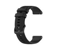 Huwokxix 22mm Watch Strap Compatible with Fossil Gen 5 Carlyle/Julianna/Garrett/Sport, Silicone Replacement Band (Black)