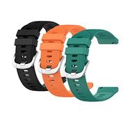 Huwokxix 22mm Watch Strap compatible with Garmin Forerunner 255,Adjustable Silicone Sports Wristband Replacement Band for Garmin Forerunner 255 Smart Watch