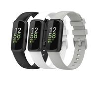 Huwokxix Watch Strap Compatible with Fitbit Inspire 3,Adjustable Silicone Sports Wristband Replacement Band