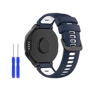 Huwokxix Watch Strap compatible with Garmin Forerunner 220/230/235/620/630/735XT,Adjustable Silicone Sports Strap Replacement Band for Garmin Approach S20/S5/S6