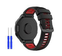 Huwokxix Watch Strap compatible with Garmin Forerunner 220/230/235/620/630/735XT,Adjustable Silicone Sports Strap Replacement Band for Garmin Approach S20/S5/S6