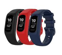 Huwokxix Watch Strap compatible with Garmin vivosmart 5,Adjustable Silicone Sports Wristband Replacement Band