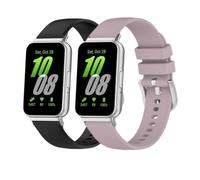 Huwokxix Watch Strap compatible with Samsung Galaxy Fit 3 SM-R390, Adjustable Silicone Sports Wristband Replacement Band for Galaxy Fit 3 SM-R390 Smart Watch