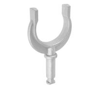 HUWOYG 2 Pcs Marine Aluminum Paddle Forks Boat Side Mount Row Lock Holders Metal Kayak Clamp on Oarlocks Rowlocks Silver Deck Hardware For Oars Rod