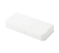 HUWOYG 2pcs Pencil for Case Multifunctional Stationery Frosted Plastic Pencil Pen Storage Box Storage for Case for Boys Girls(White)