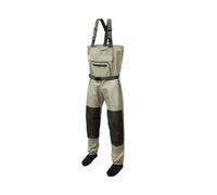 HUWOYG Breathable Chest Wader For Men Stocking Foot 3-Ply Wading Suit Waterproof Insulated Chest Waders For Fishing For Fly Gardening(S)