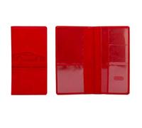 HUWOYG Car Registration Insurance Holder Driving License Cover Leather Auto Documents Drivers Storage Bag Credit Card for Passports(Red)
