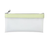 HUWOYG Simple Frosted Transparent Pencil Case Boy Girl School Box Organizer for Stationery(Mint Green)