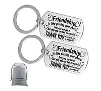 Huwujiu 2Pcs Friendship Keyring Best Friend Keyring Friendship is Like Pissing Your Pants Keyring Set Best Friend Gift Christmas Birthday Gift for Friends