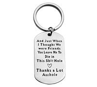 Huwujiu Colleague Leaving Gifts Colleague Keyring Funny Going Away Gift Coworker Thank You Gifts New Job Gift for Colleagues Goodbye Gift Retirement Gift Farewell Gift for Coworker