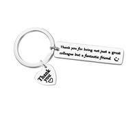 Huwujiu Colleague Leaving Gifts Thank You for Being Not Just a Great Colleague But a Fantastic Friend Keyring Colleague Friendship Gifts Farewell Gifts Going Away Gifts Thank You Gifts for Colleague