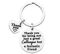 Huwujiu Colleague Leaving Gifts Thank You for Being Not Just a Great Colleague But a Fantastic Friend Keyring Colleague Leaving Keyring Farewell Gifts Going Away Gifts Leaving Present for Colleagues