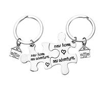 Huwujiu for New Home Keyring New Home Gifts Housewarming Gifts for New Homeowner First Home Keyring Gifts New House Keyring Moving in Gifts for Women Men Friends Family