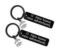 Huwujiu for New Home Keyring Set Housewarming Gift for New Homeowner Couples First Home Keyring Gifts New House Keyring Moving in Gifts for Couple Friends Family New Home Owners