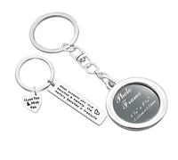 Huwujiu Memorial Keyring Gifts Memory Photo Frame Keyring Set When Someone You Love Becomes a Memory Keyring Loss Keyring Sympathy Keyring Gift In Memory of Loved Gifts