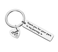 Huwujiu Mentor Gifts Keyring Thank You for Your Part In My Journey Keyring Christmas Birthday Gifts Thank You Gifts for Guidance Counselor Appreciation Gifts for Teacher Mentor