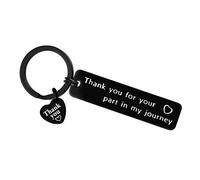 Huwujiu Mentor Keyring Gifts Thank You for Your Part in My Journey Keyring Thank You Keyring Gifts for Teacher Mentor Appreciation Gifts for Guidance Counselor