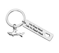 Huwujiu Shark Gifts Keyring Live Every Week Like It's Shark Week Keyring Shark Lover Gifts Shark Stuff Diver Gifts Keyring Shark Week Gifts for Women Men Boys Girls