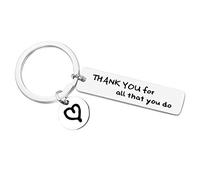 Huwujiu Thank You Gifts Appreciation Keyring Thank You for All That You Do Keyring Thank Youwoh Gifts for Volunteer Employee Social Worker Appreciation Gifts for Nurse Teacher Mentor Gifts