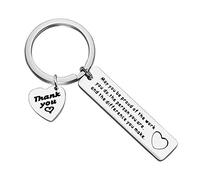 Huwujiu Thank You Gifts Keyring Appreciation Gifts Make a Difference Keyring Thank You Gifts for Nurse Teacher Mentor Appreciation Gifts for Employee Coworker Volunteer Social Worker
