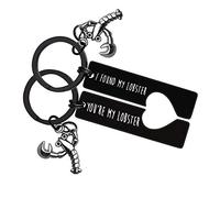 Huwujiu You’re My Lobster I Found My Lobster Keyring Set for Boyfriend Girlfriend Valentines Day Gifts for Him and Her Christmas Birthday Gifts for Couple Friend