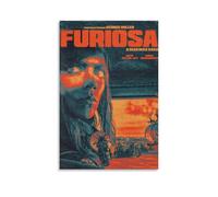 HUWYREWQRH Furiosa Movie A Mad Max Saga Posters Aesthetic Wall Art Decor Vintage Canvas Decorative Painting Poster for Living Room Bed Room 20x30inch(50x75cm) Unframe-style