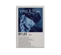HUWYREWQRH My Life by Mary J. Blige Posters Aesthetic Wall Art Decor Vintage Canvas Decorative Painting Poster for Living Room Bed Room 12x18inch(30x45cm) Unframe-style