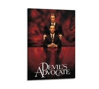 HUWYREWQRH The Devil’s Advocate Posters Aesthetic Wall Art Decor Vintage Canvas Decorative Painting Poster for Living Room Bed Room 24x36inch(60x90cm) Frame-style