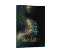 HUWYREWQRH The Mad Hatter Posters Aesthetic Wall Art Decor Vintage Canvas Decorative Painting Poster for Living Room Bed Room 08x12inch(20x30cm) Frame-style