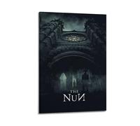 HUWYREWQRH The Nun Posters Aesthetic Wall Art Decor Vintage Canvas Decorative Painting Poster for Living Room Bed Room 16x24inch(40x60cm) Frame-style