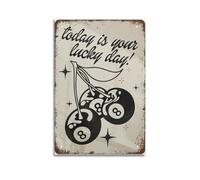 HUWYREWQRH Today Is Your Lucky Day Posters Aesthetic Wall Art Decor Vintage Canvas Decorative Painting Poster for Living Room Bed Room 08x12inch(20x30cm) Unframe-style