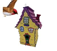 Huxibai Bird House, Inspired Handmade Wooden House | Resists Weather Resistant for Garden Tree Balcony Outdoor Home