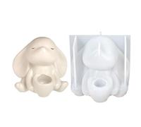 Huxibai Bunny Molds - Rabbit Casting Mold Decoration,Bunny Silicone Mold | For Holiday Spring Home Decoration Arts and Crafts Cement Plaster Concrete