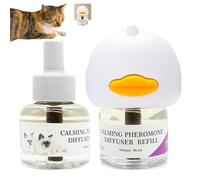 Huxibai Cat Calle Diffuser, Cat Calming Diffuser - Soothing Behavioral Support Diffuser, 96 ml Portable