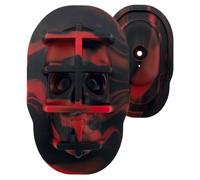 Huxibai Cocktail Ice Molds, Skull Shaped Ice Molding Tray, Reusable Food Silicone Mold for Chocolate Freezer and Cold Drinks Like Whiskey Coffee Juice And