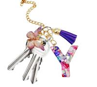 Huxibai CUPA Mange AL HANDLE, CUPA COUPA, Letter Bag with Butterfly and Tassel, Cute Initial Keychain Mug Modern and Modern, Water Bottle jewelry for decoration Backpack