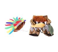 Huxibai Dog Costumes - Funny Puppy Costumes - Indian Style Pet Costumes for Cats and Dogs for Parties Travel Daily Outdoor Indoor Home