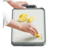 Huxibai Double Sided Kitchen Cutting Boards Metal Cutting Board Non Slip For Preparing Roasted Vegetable Food And Pastry At Home Or Outdoor